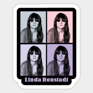 Linda Ronstadt 80s Pop Art Sticker